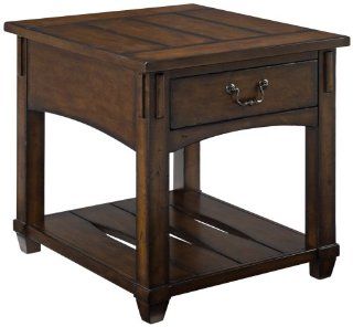 Hammary by La Z Boy Tacoma Rustic Single Drawer End Table  