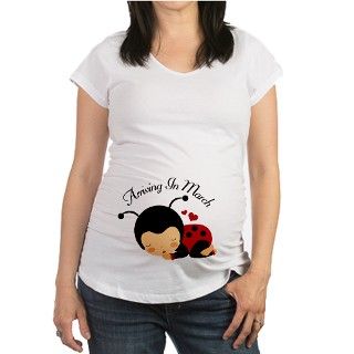 March Pregnancy Due Date Ladybug Shirt by milesmaternity