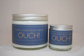 ouch aches and pains body cream 60ml/250ml by blended therapies