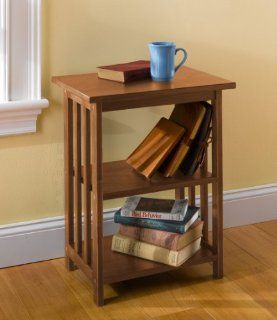 Mission Two Shelf End Table  