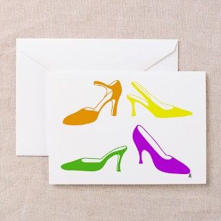 Shoe Art Note Cards, blank inside by createholiday
