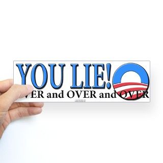 YOU LIE OVER AND OVER Bumper Bumper Sticker by frankopinions