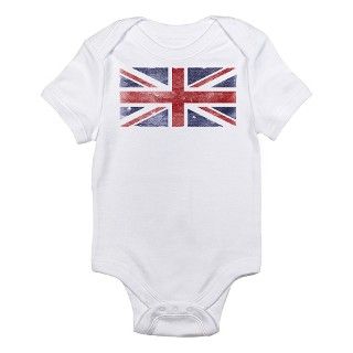 BRITISH UNION JACK (Old) Infant Bodysuit by tinyninjas