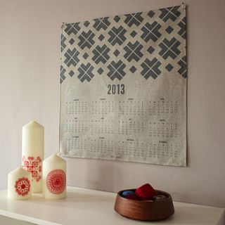 linen 2013 calendar by silk & burg