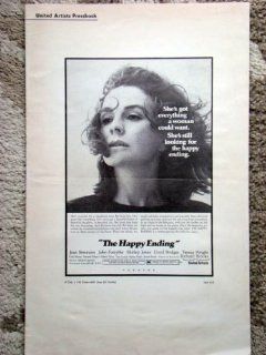 The Happy Ending Original 1969 Vintage Pressbook Jean Simmons, John Forsythe, Shirley Jones, Lloyd Bridges  Other Products  