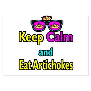 Crown Sunglasses Keep Calm And Eat Artichokes Invitations by doonidesigns