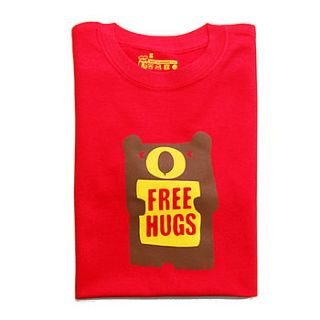 free bear hugs adult t shirt by tee and toast