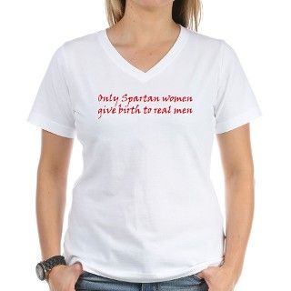 Spartan Women   300 Quotes Shirt by poor_richards