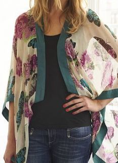 butterfly silk shrug by nancy mac