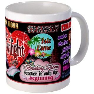 Twilight Saga Quotes Mug by stargazerdesign