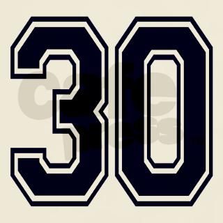 NUMBER 30 FRONT T Shirt by AtoZNumbers