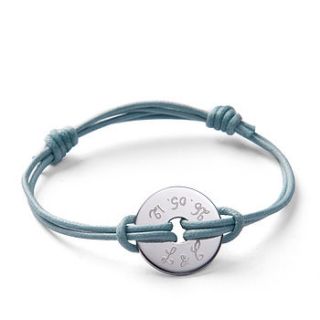 personalised heart charm bracelet by merci maman