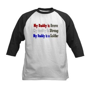 My Daddy Brave Strong Soldier Tee by silentranksshop