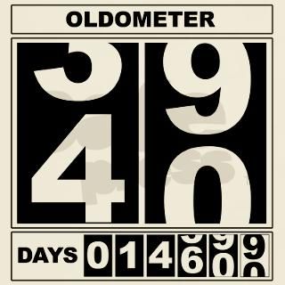 40th Birthday Oldometer T Shirt by livingmoments