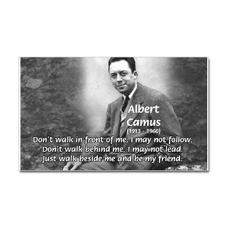 Albert Camus Philosophy Quote Sticker (Rectangular by philosophy_shop