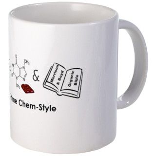 Coffee Chocolate Organic Chemistry Coffee Cup Mug by amsami