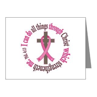 Phil 413 Breast Cancer Note Cards (Pk of 10) by 1512blvd_awareness_tshirts