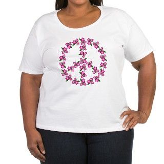 Plus Size Peace Sign T Shirt by peacesignspink