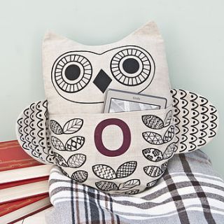 owl kindle holder cushion by clothkat