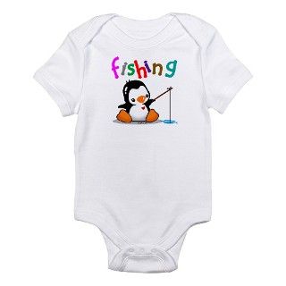 Fishing Penguin Infant Bodysuit by justjoani
