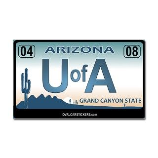 Arizona License Plate Sticker   U of A by ovalcarstickers