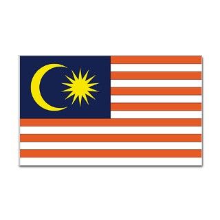 Malaysia Country Flag Rectangle Decal by intrepid_travel