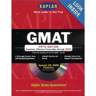 Kaplan GMAT With CD ROM, Fifth Edition (Gmat (Kaplan)(Book & Cdrom)) Kaplan 9780743205283 Books