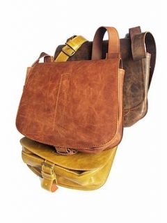 handmade leather bag with flap by cutme