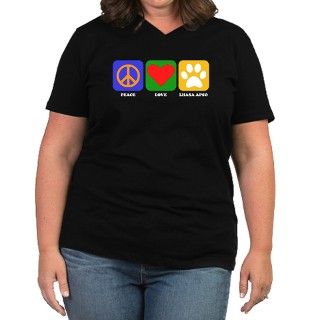 Peace Love Lhasa Apso Plus Size T Shirt by PeaceLoveDogBreed