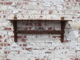antique waxed hook shelf by woods vintage home interiors
