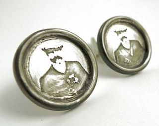 vintage country man cufflinks by amy keeper jewellery