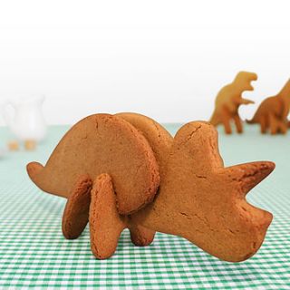 3d dinosaur cookie cutter by suck uk