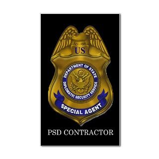 DSS Special Agent Contractor Rectangle Decal by ranger275store