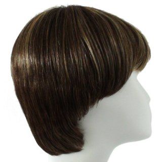 Short Sassy Boy Cut Straight, 830#, Like Human Hair, Kanekalon Synthetic Mono Crown Wig  Hair Replacement Wigs  Beauty