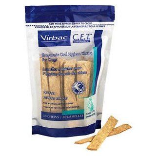Virbac C.E.T. Enzymatic Oral Hygiene Dog Chews, Petite Breed, 30 count  Edible Pet Treats 