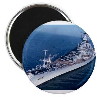 USS Wisconsin BB 64 Ships Image Magnet by quatrosales