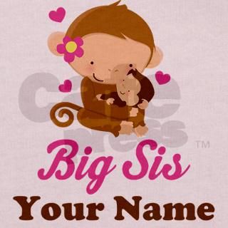 Personalized Big Sister Monkey T by mainstreetshirt