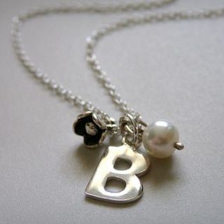 personalised letter necklace by bbel