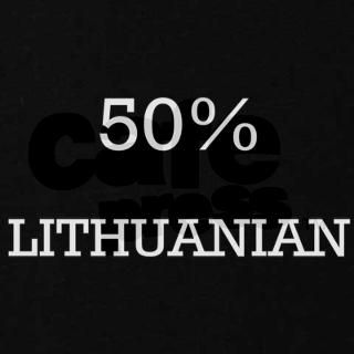 50% Lithuanian Womens Plus Size V Neck Dark T Shi by countrypedia