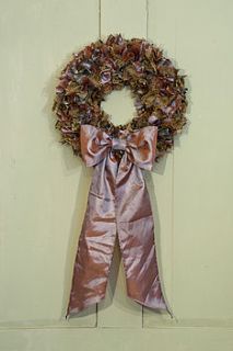 tweed fabric wreath by west country whimsy
