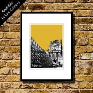 louvre paris art print by bronagh kennedy   limited edition prints