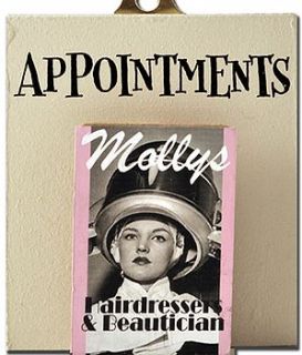 rather retro peg for appointments by angelic hen