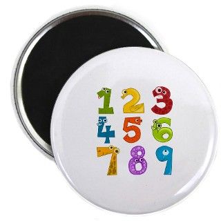 Funny Numbers Magnet by bikkisisters