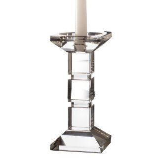 Fifth Avenue Crystal Davos Glass Candle Holder   Pillar Holders