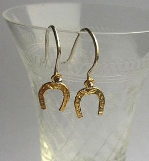 lucky horseshoe earrings by becca jewellery