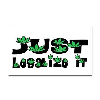 Just Legalize It Marijuana Rectangle Decal by JustLegalizeIt