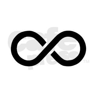 Infinity Symbol Ideology Silver Round Charm by ideologythreads