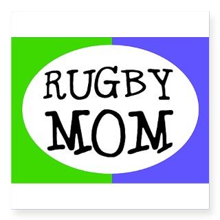 Rugby Mom Bumper Sticker (Small Oval) Sticker by Admin_CP1329591