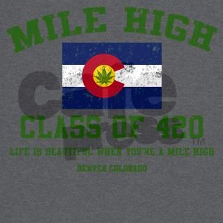 Mile High class of 420 distressed T Shirt by bluemoontrading