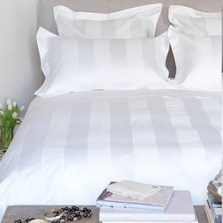 denim stripe bedding set by secret linen store